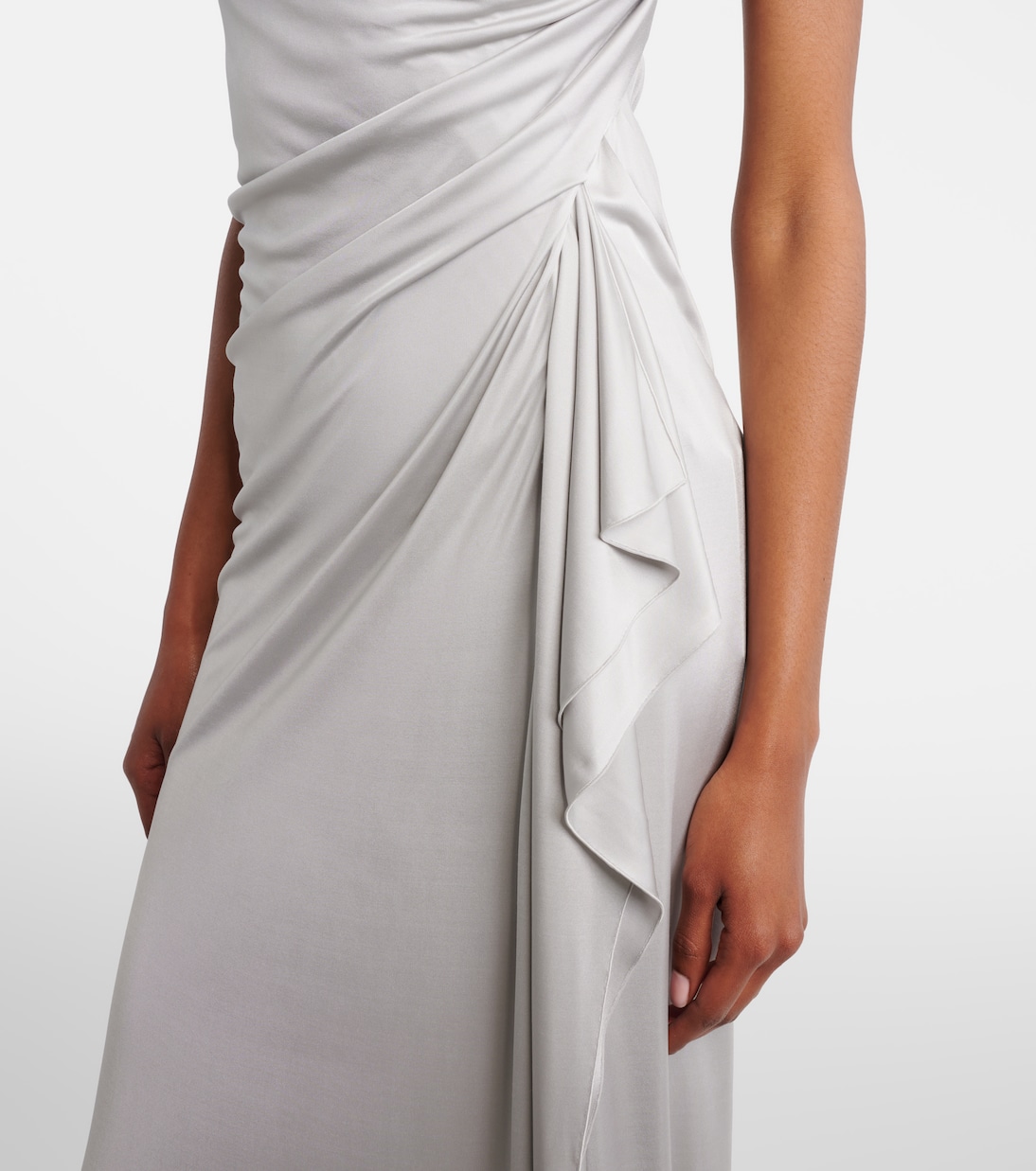 Medusa draped jersey cocktail dress | Versace