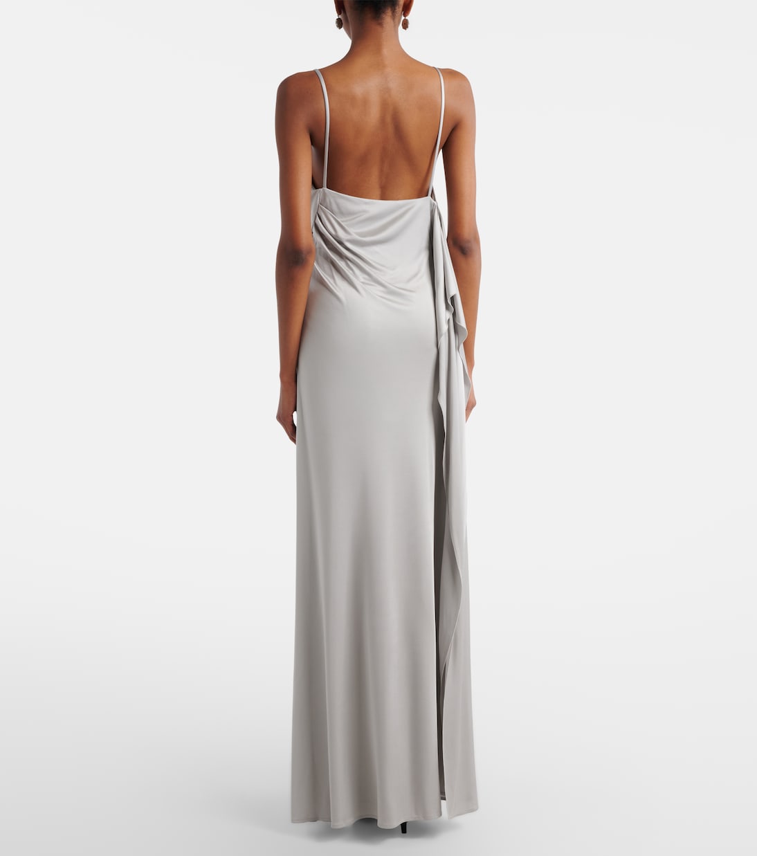 Medusa draped jersey cocktail dress | Versace