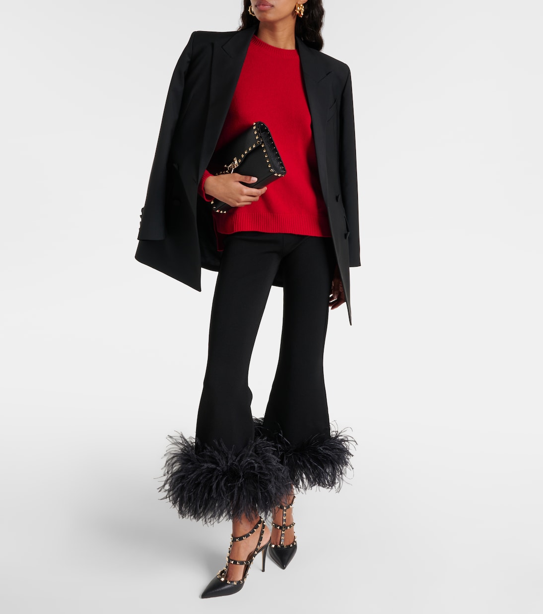 Pumps slingback Rockstud in pelle | Valentino Garavani