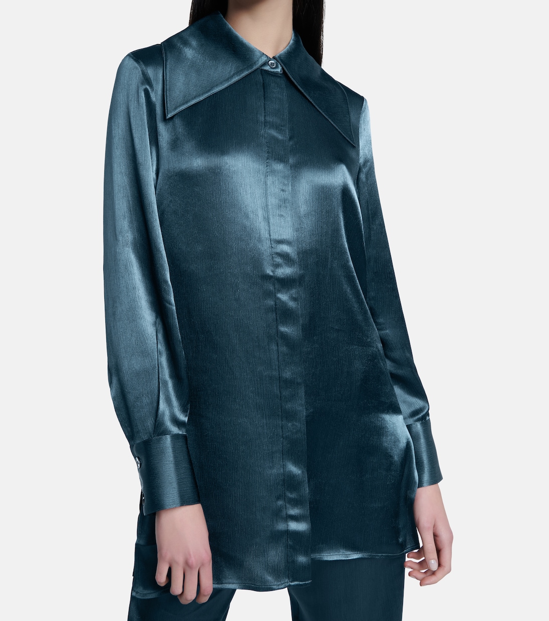 Oversize-Bluse aus Satin | CO