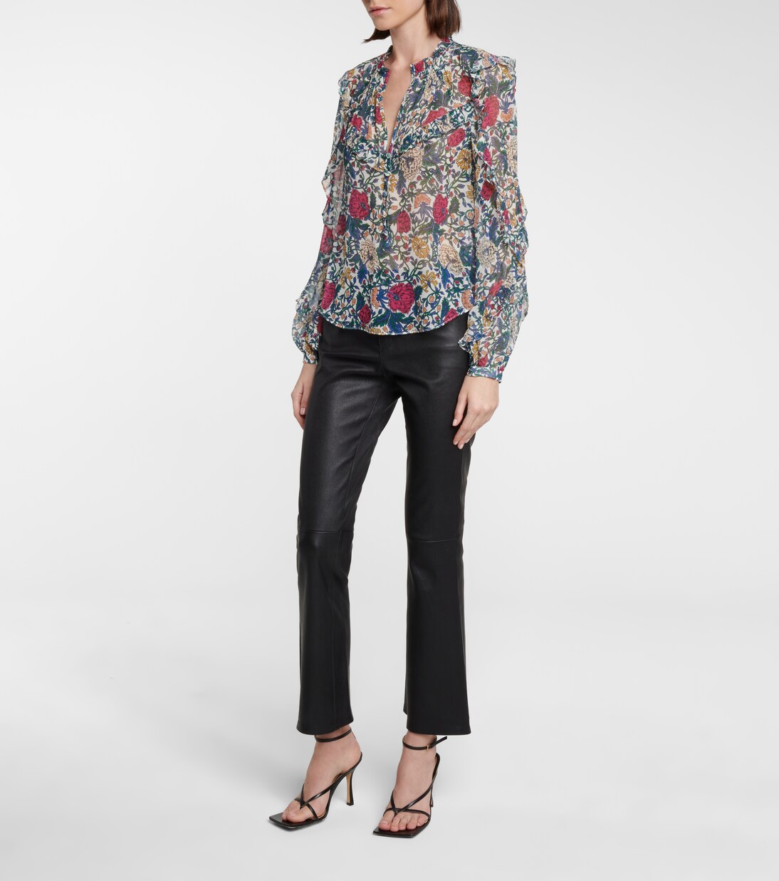 Blouse Abra en soie à fleurs | Veronica Beard