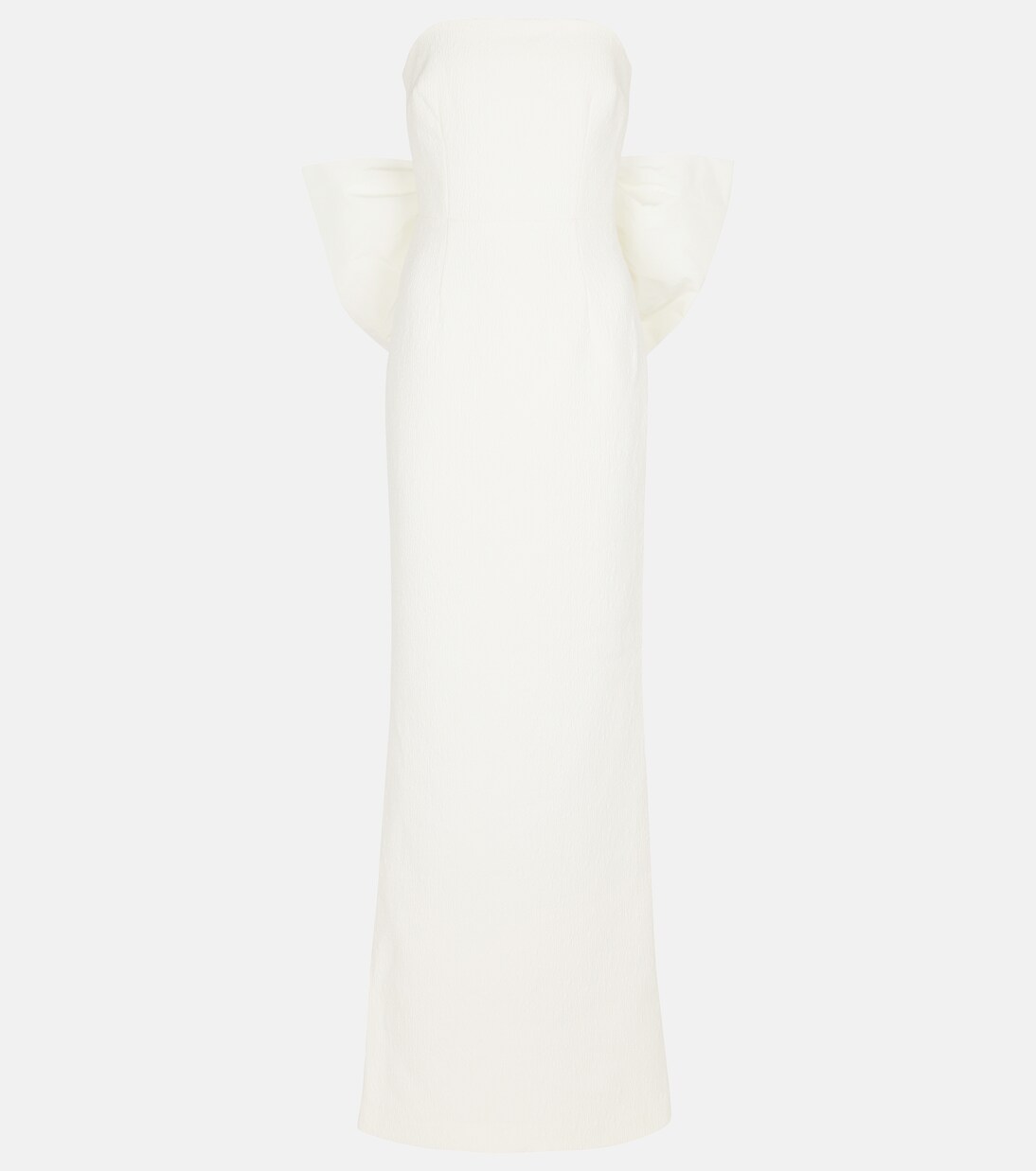 Robe longue de mariée Rosette en crêpe | Rebecca Vallance