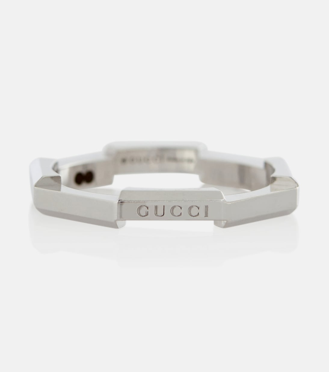 Bague Link To Love en or blanc 18 ct | Gucci
