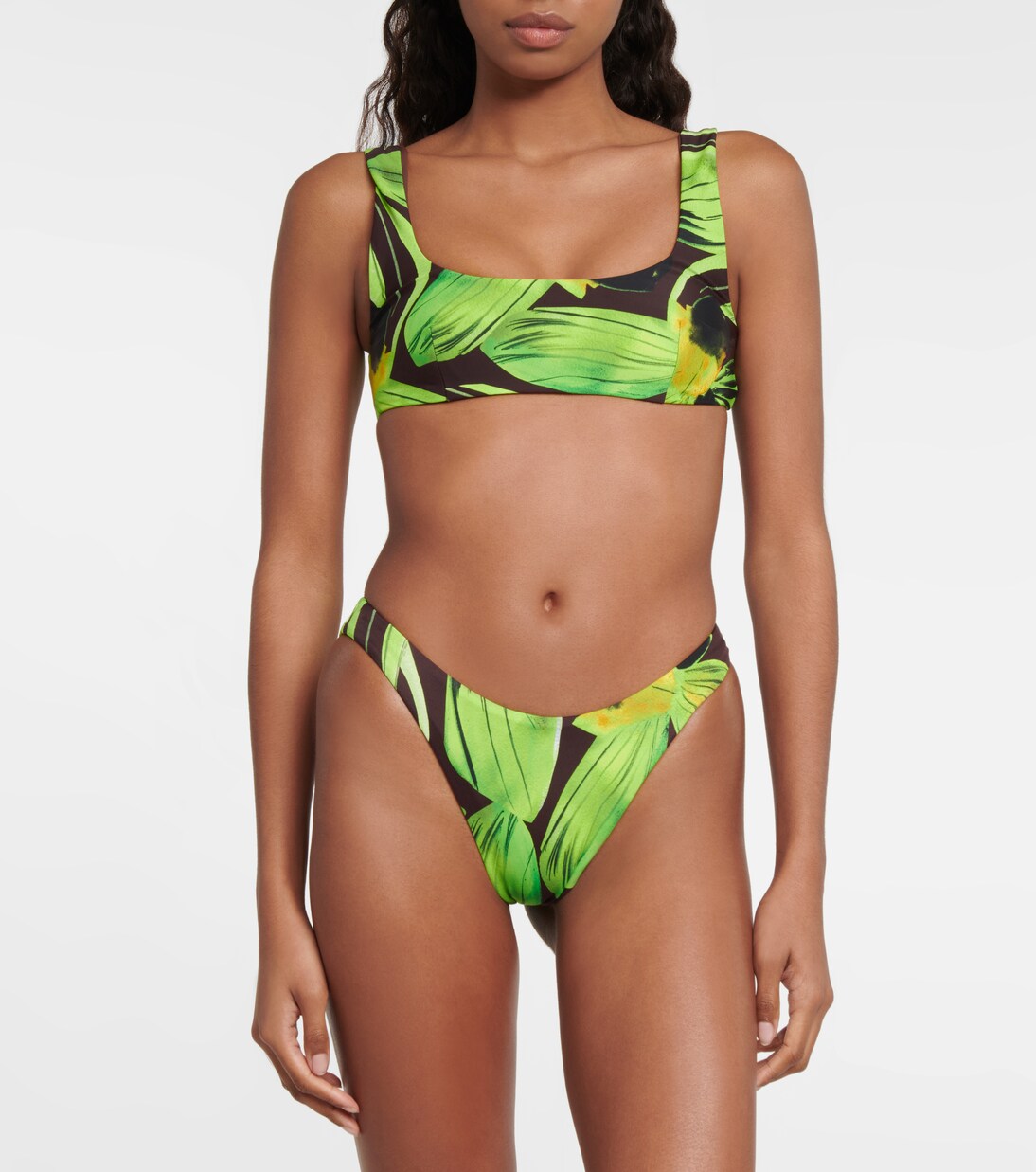 Haut de bikini Scoop imprimé | Louisa Ballou