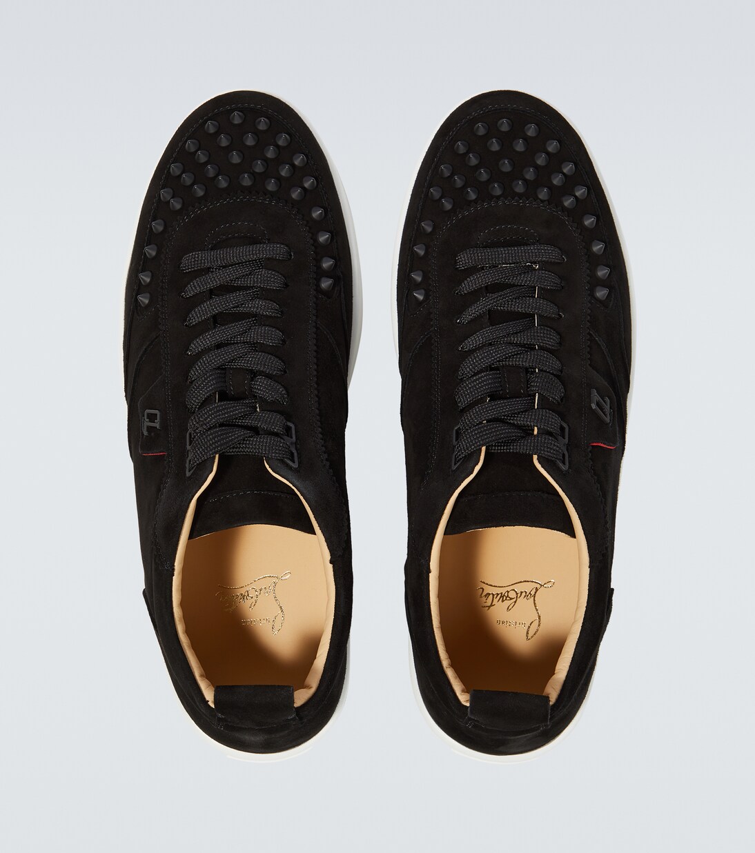 Baskets Happyrui Spikes en daim | Christian Louboutin