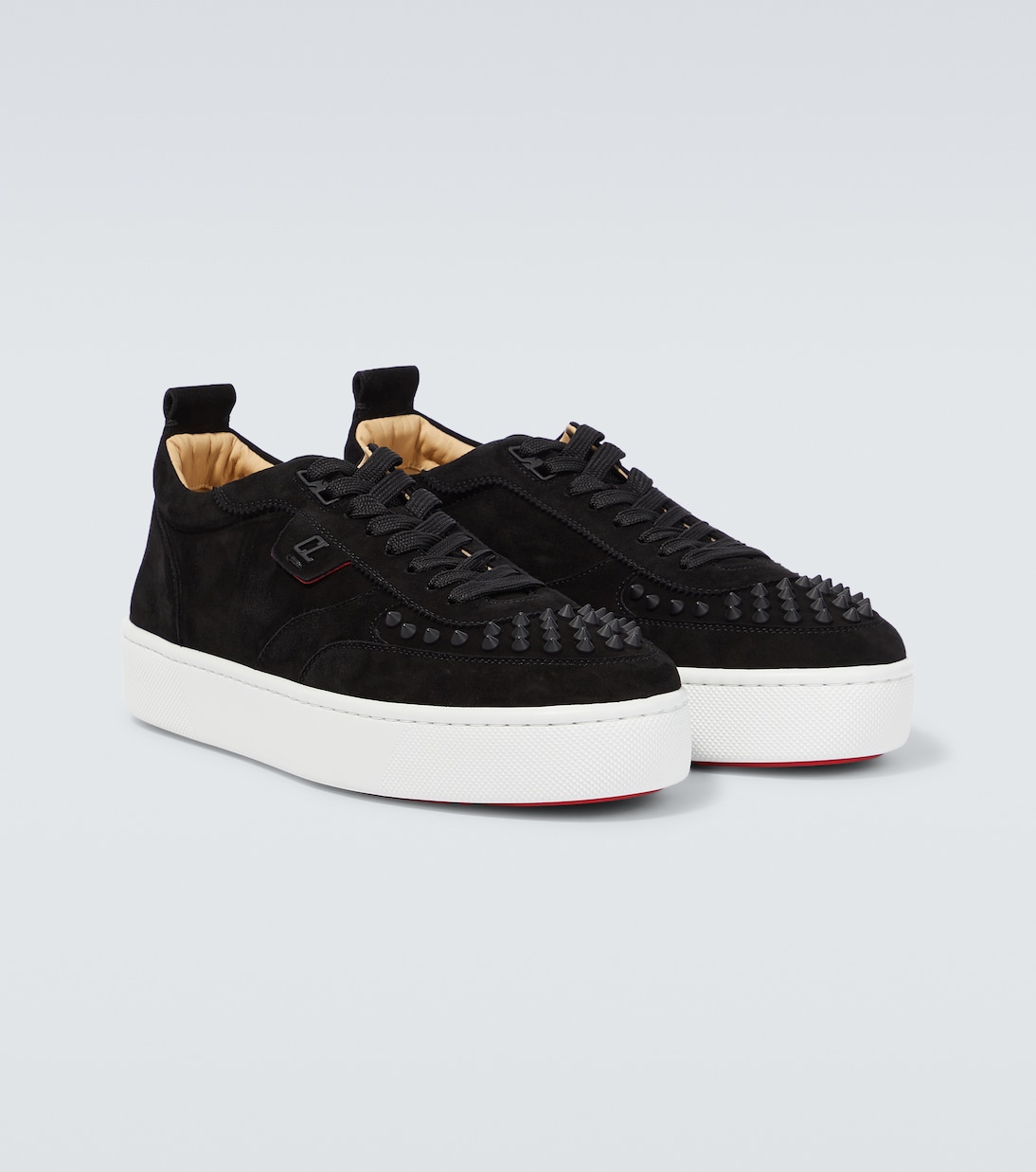 Baskets Happyrui Spikes en daim | Christian Louboutin