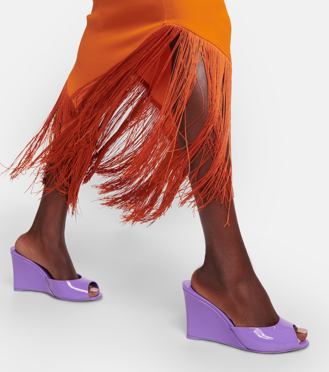 Mules Me Dolly Zeppa en cuir verni | Christian Louboutin