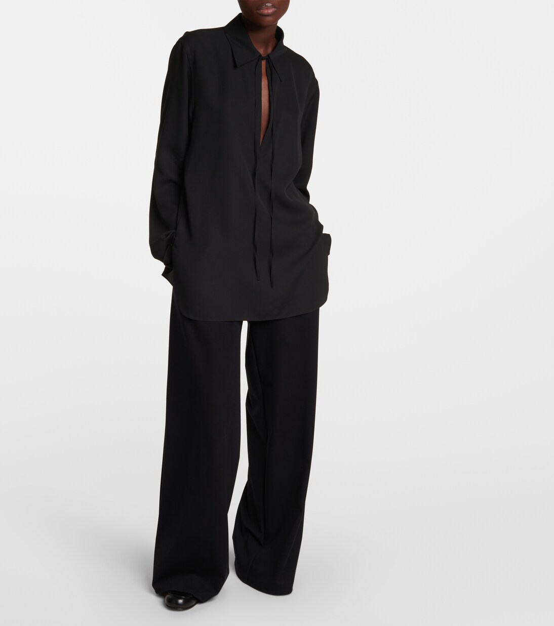 Pantalon ample Bariem à taille basse | The Row