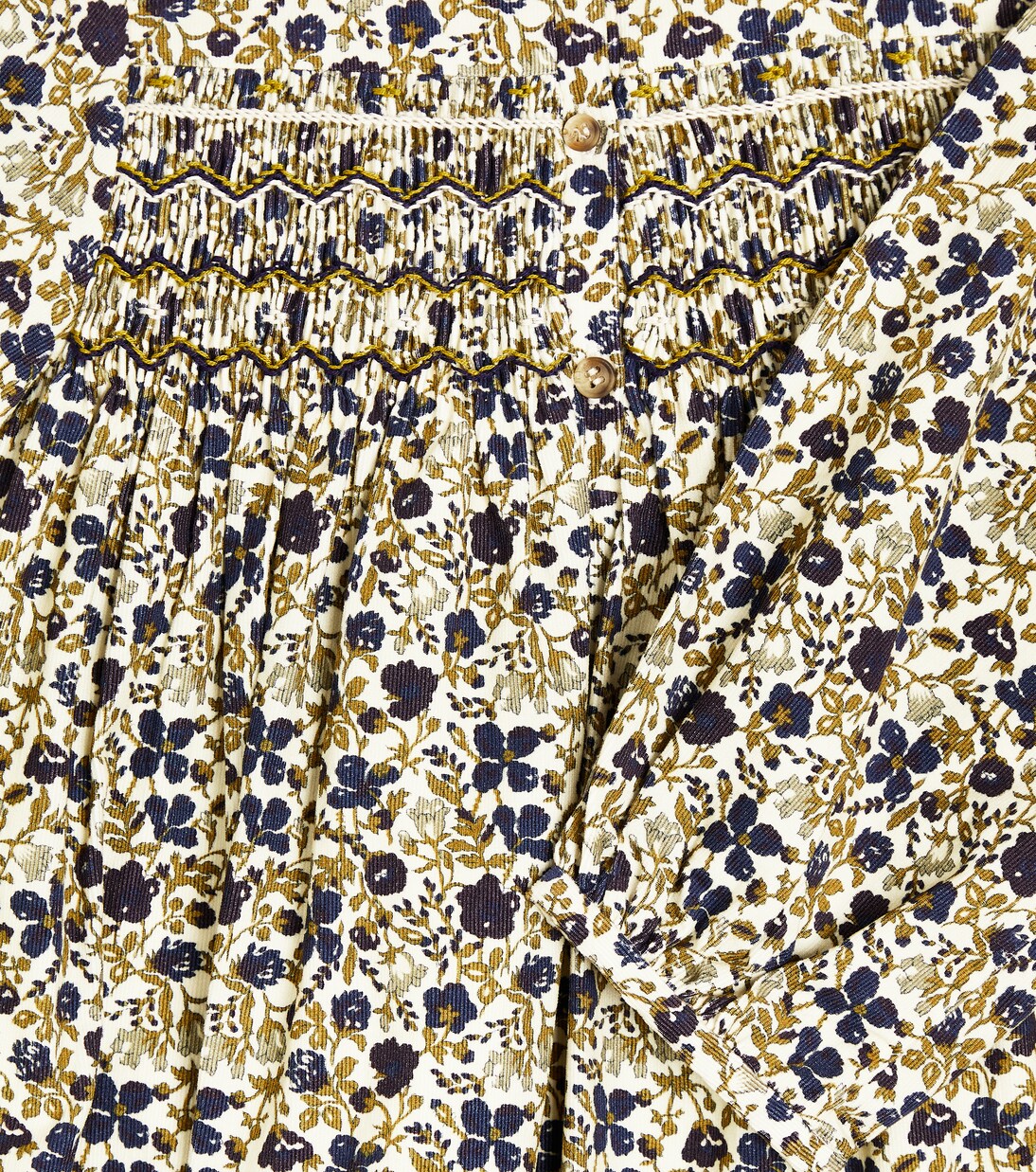 Tamsin floral corduroy dress | Bonpoint