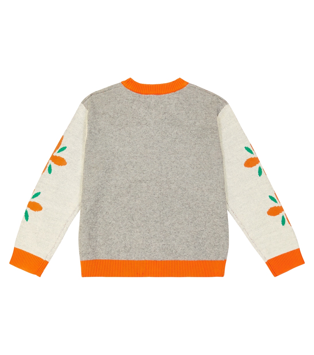 Cardigan Tiny Flowers in cotone e lana | Tinycottons