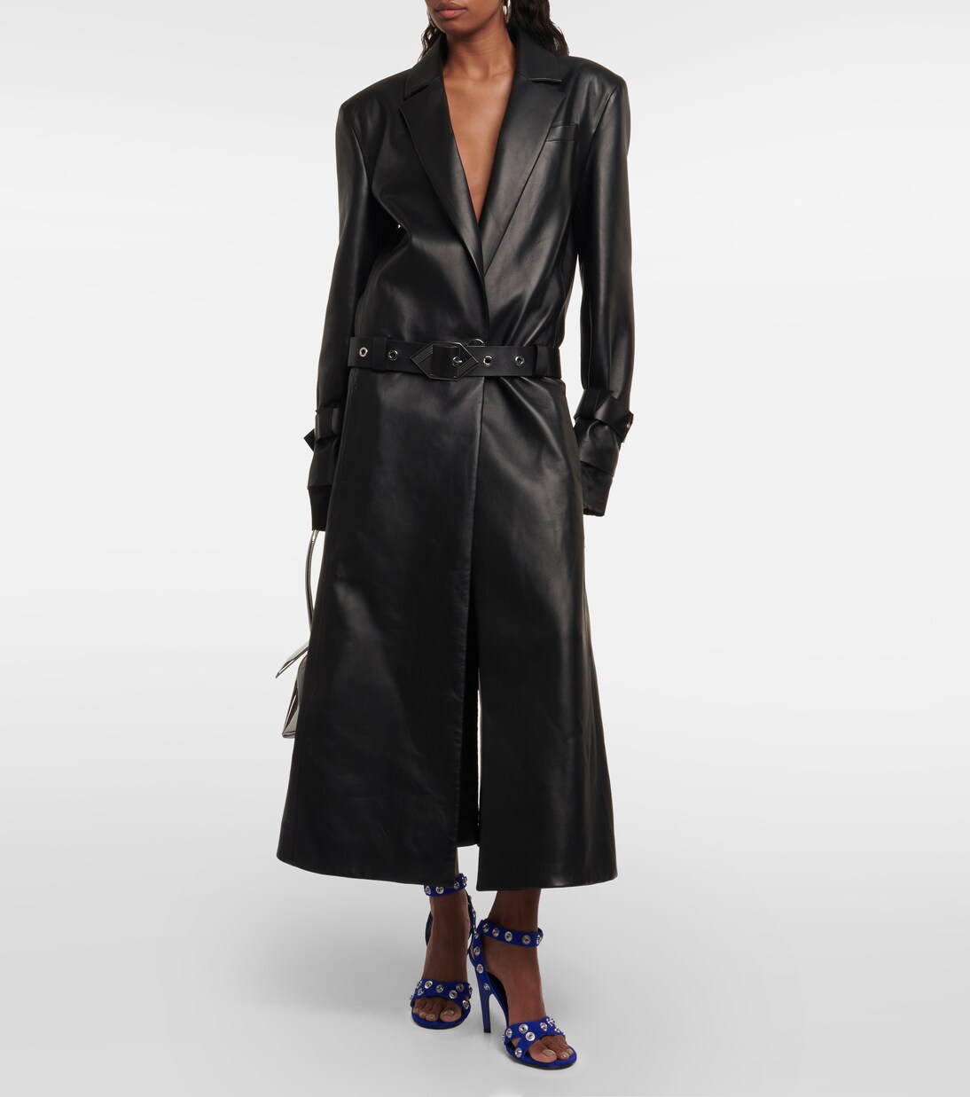 Sandalen Cosmo 105 aus Veloursleder | The Attico