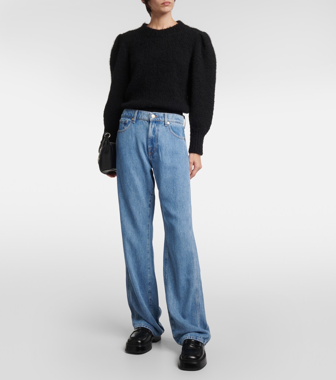 Tess high-rise straight jeans | 7 For All Mankind
