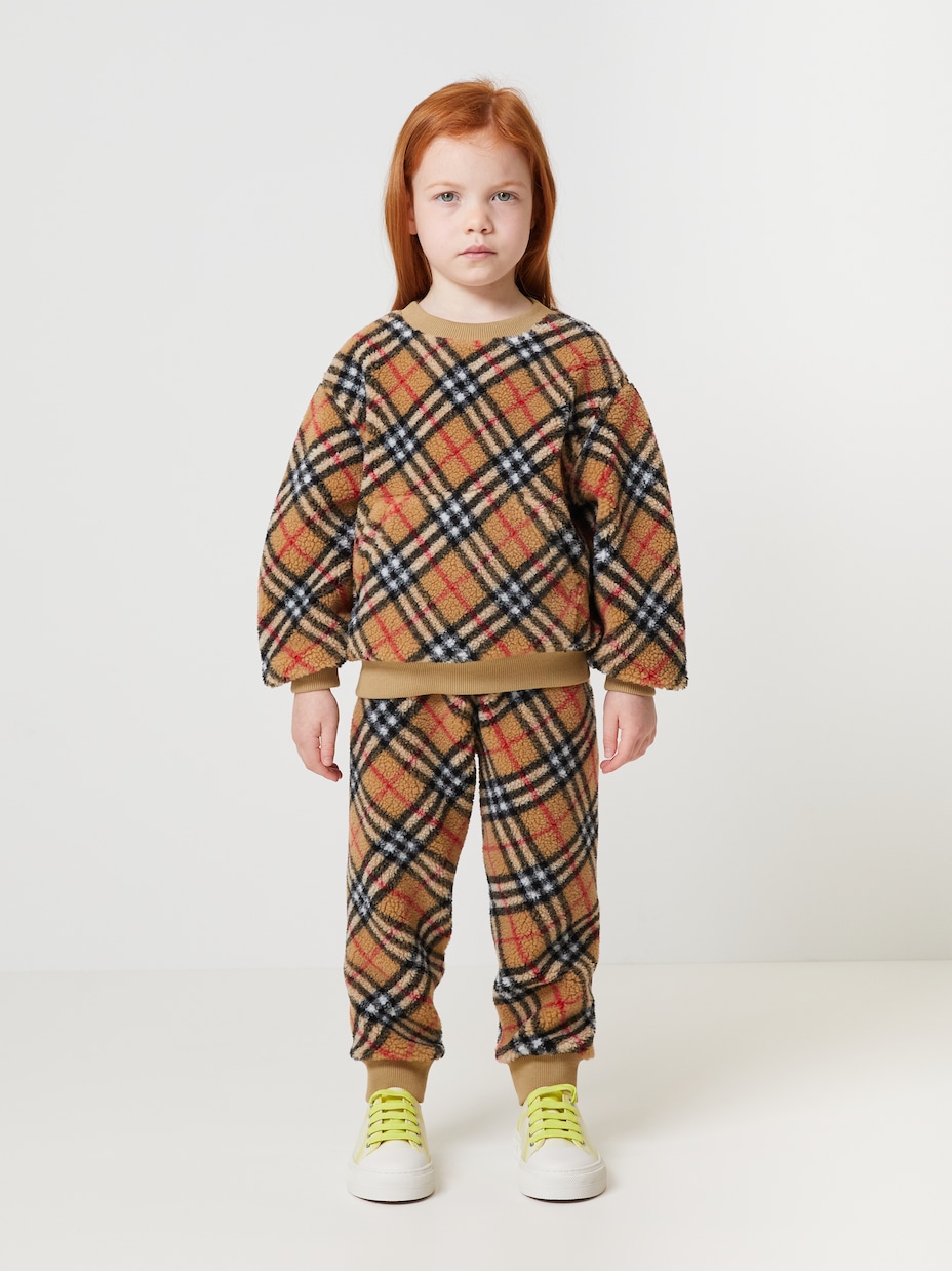 Jogginghose Burberry Check aus Fleece | Burberry Kids
