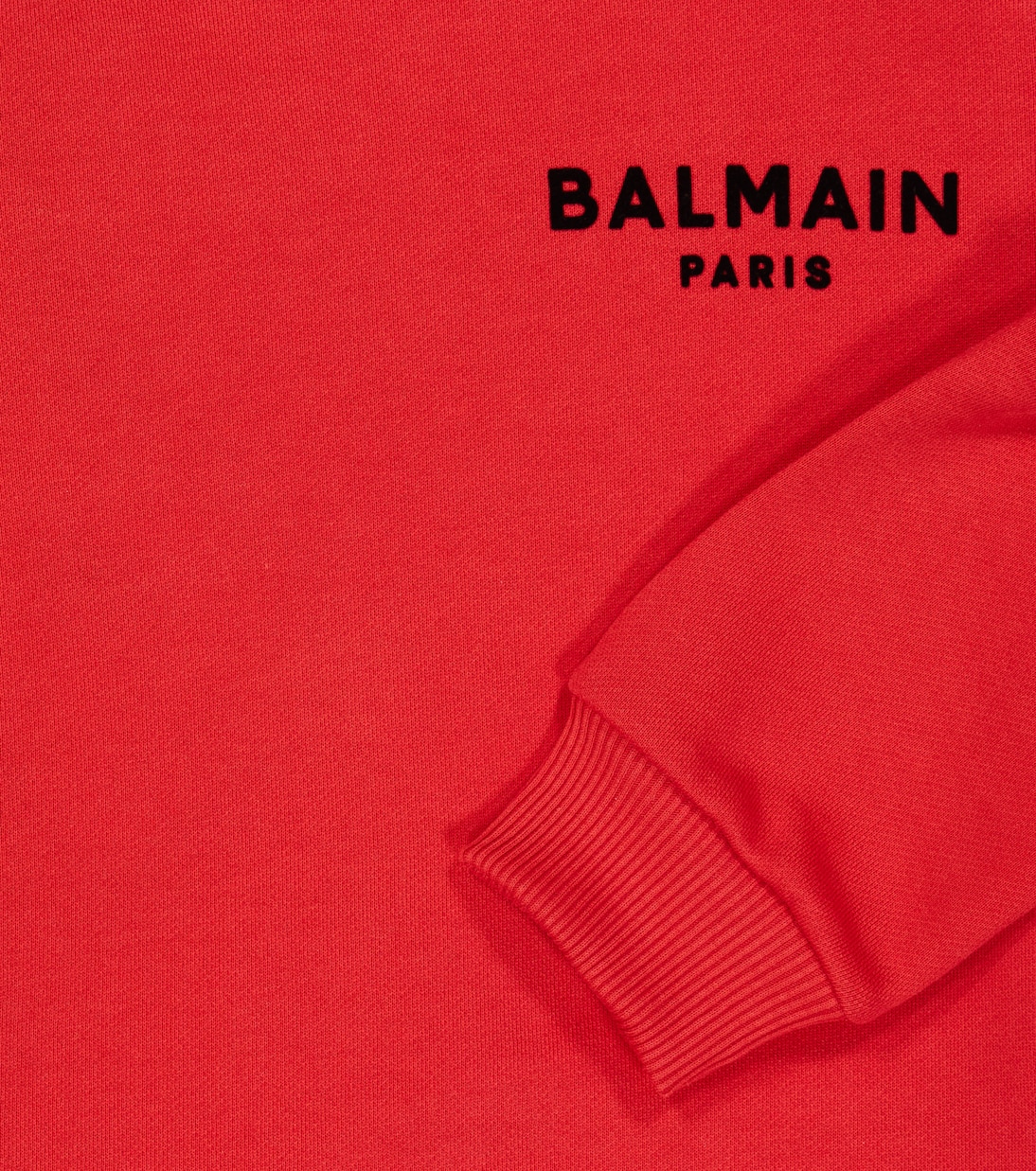 Logo cotton jersey sweatshirt | Balmain Kids