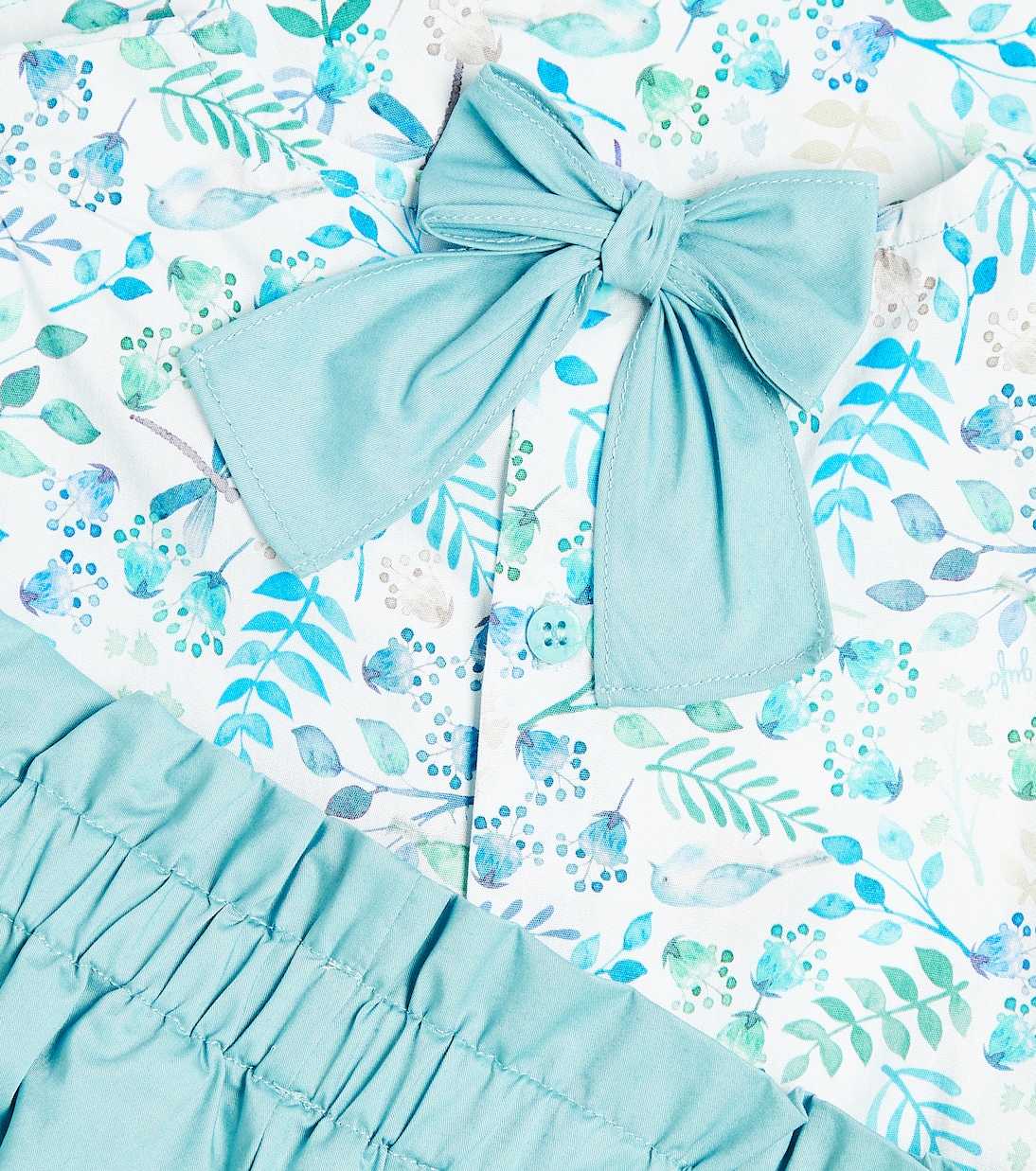 Printed cotton T-shirt and shorts set | Il Gufo