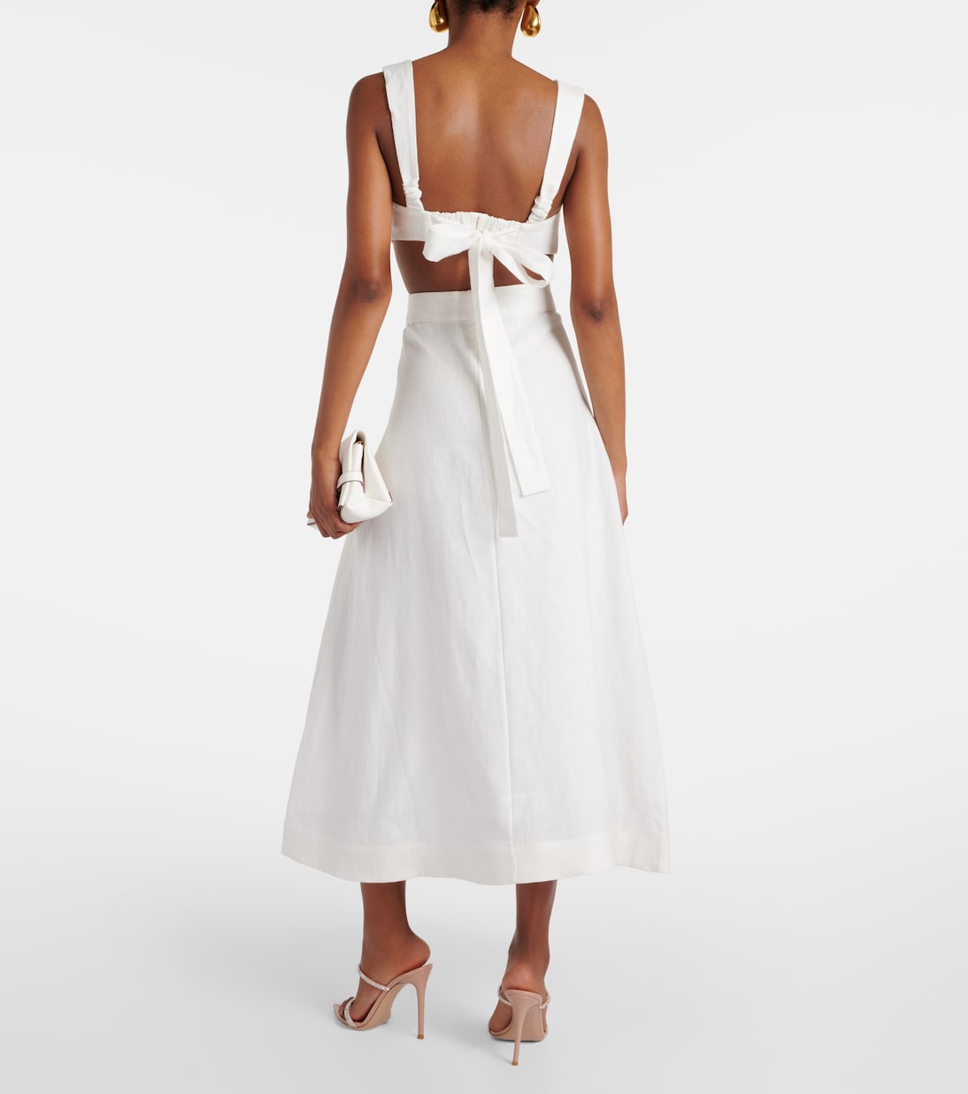 Verzierter Midirock Natura aus Organza | Zimmermann