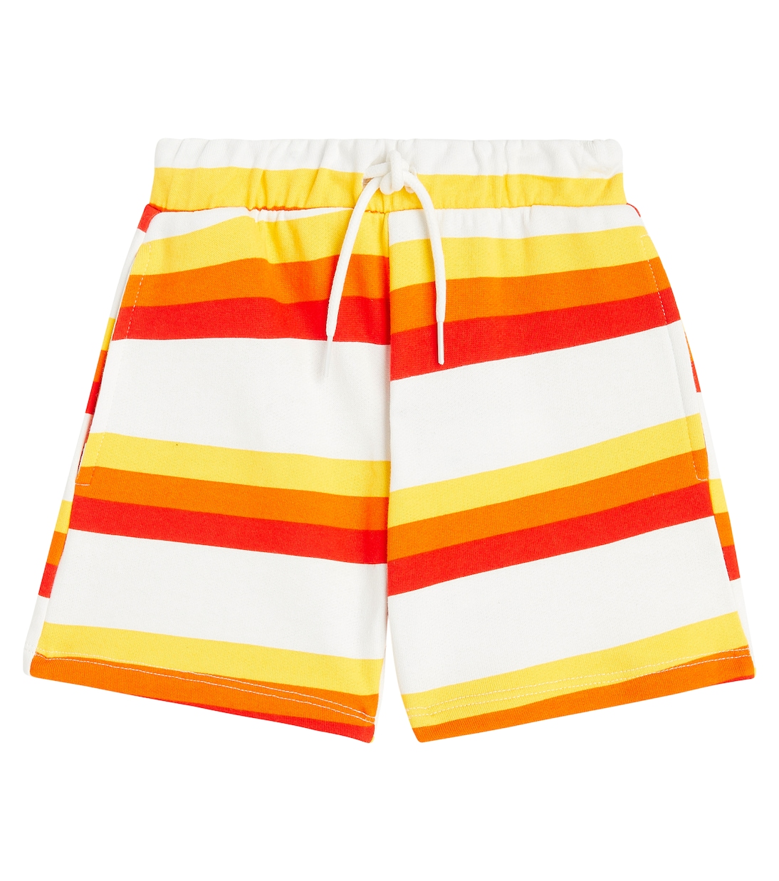 Striped cotton jersey shorts | Mini Rodini