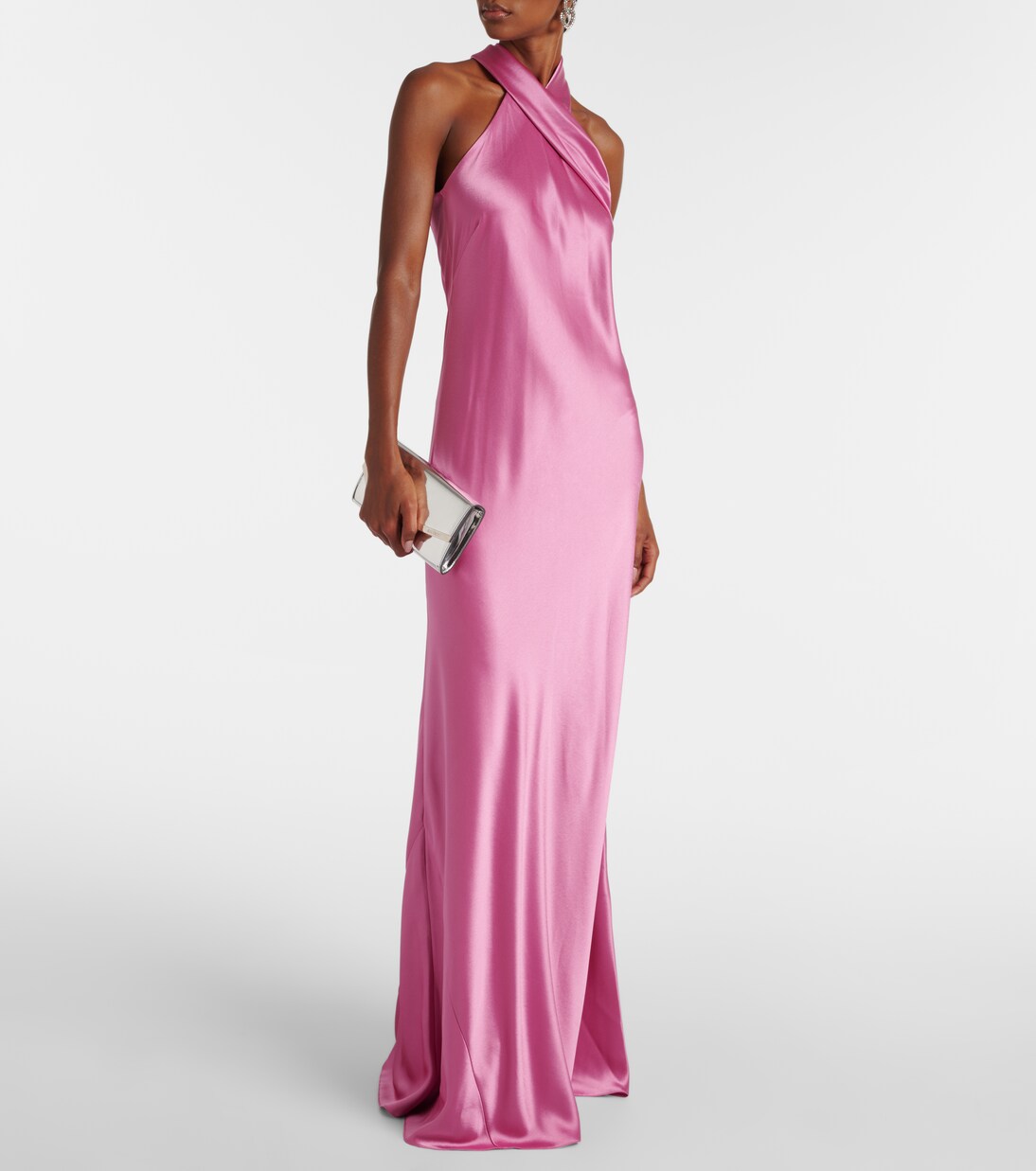 Pandora satin maxi dress | Galvan