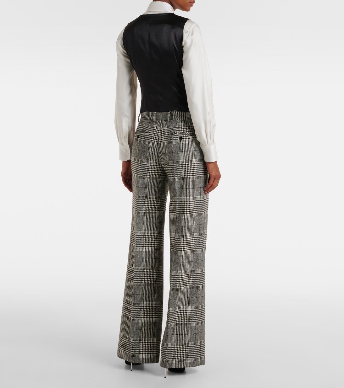 Pantalones flared de lana y cachemir | Dolce&Gabbana