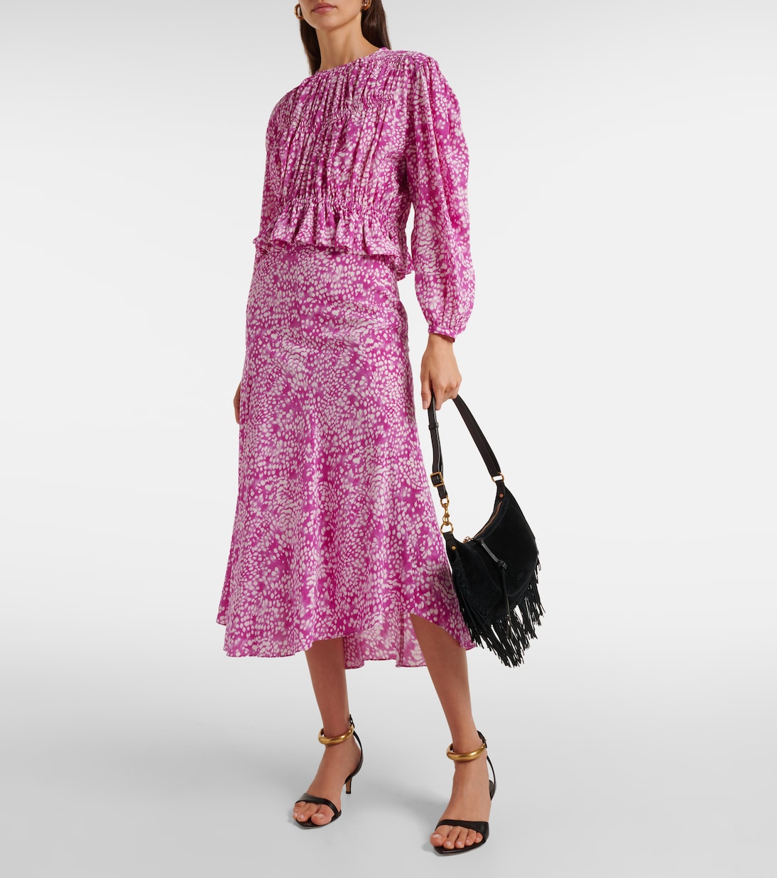 Gelina printed silk-blend top | Isabel Marant