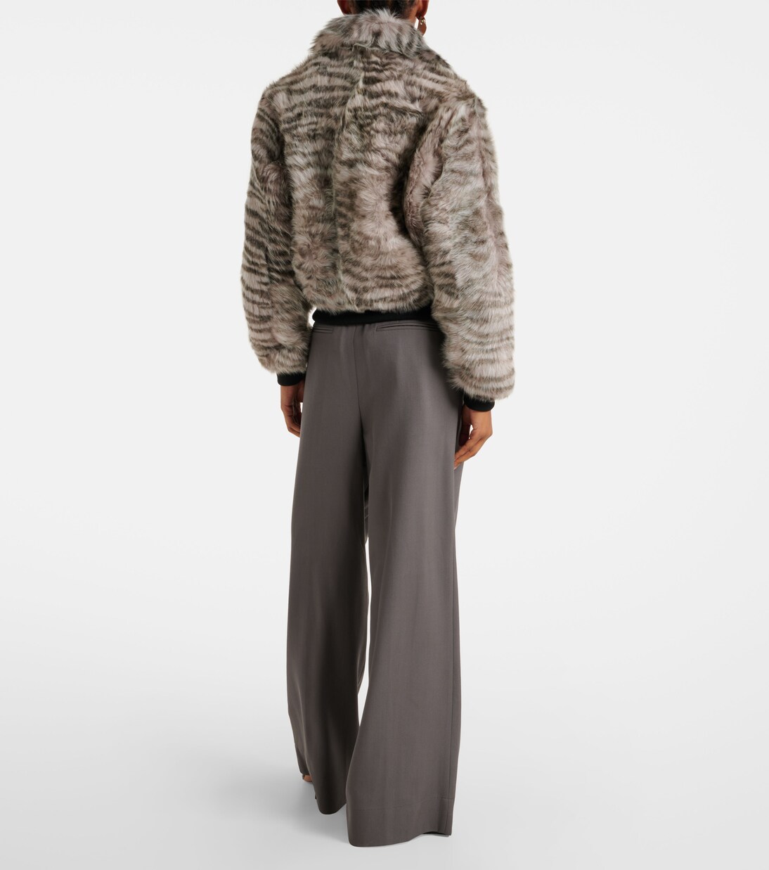 Veste bomber Nia imprimée en shearling | Dodo Bar Or