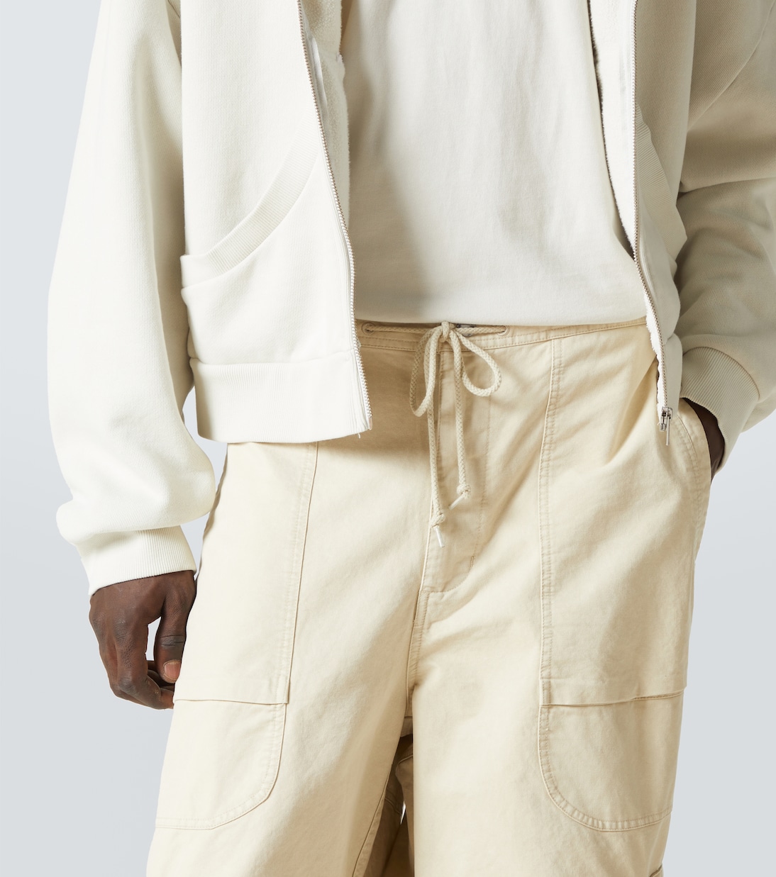 Cotton canvas cargo pants | Entire Studios