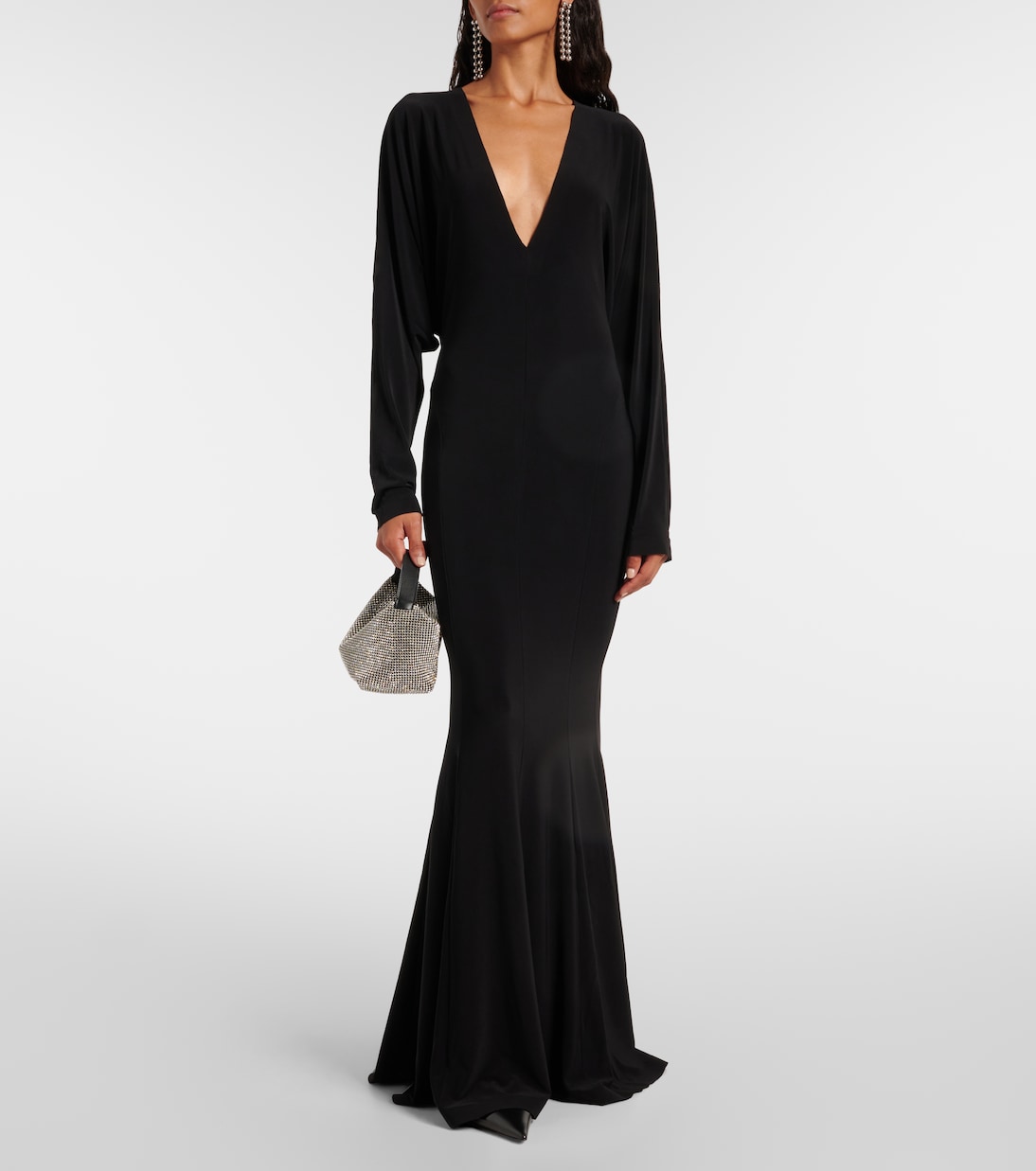 Abito lungo in jersey | Norma Kamali