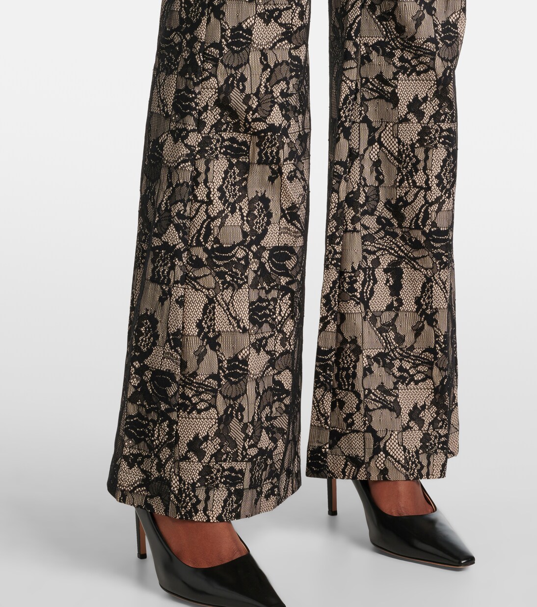 Pantalones flared Tokyo de encaje | Joseph