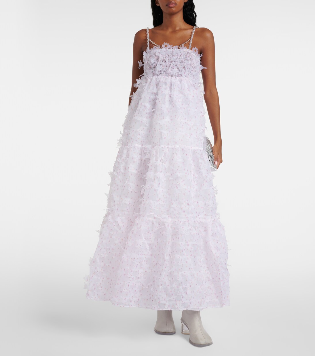 Robe longue à fleurs | Susan Fang