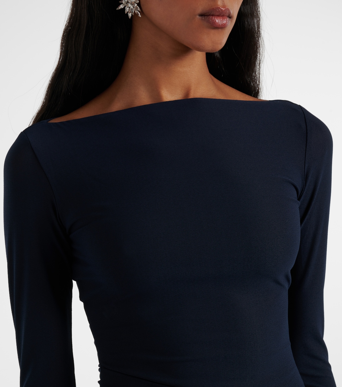 Semi-sheer gathered gown | Alex Perry