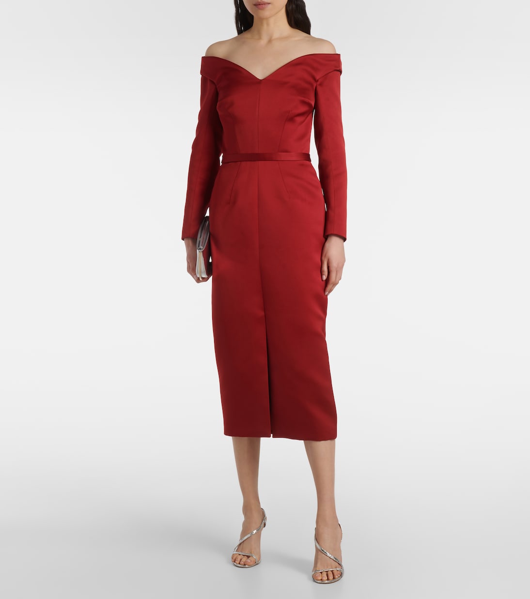 Off-Shoulder-Midikleid Asuman | Safiyaa