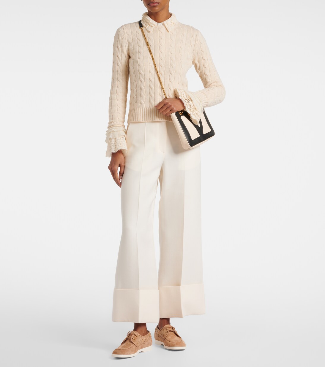 Segelschuhe Palm Avenue aus Veloursleder | Valentino Garavani