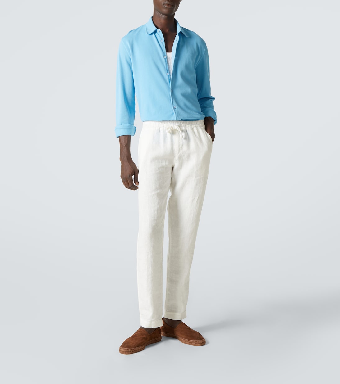 Camicia Giles in cotone piqué | Orlebar Brown