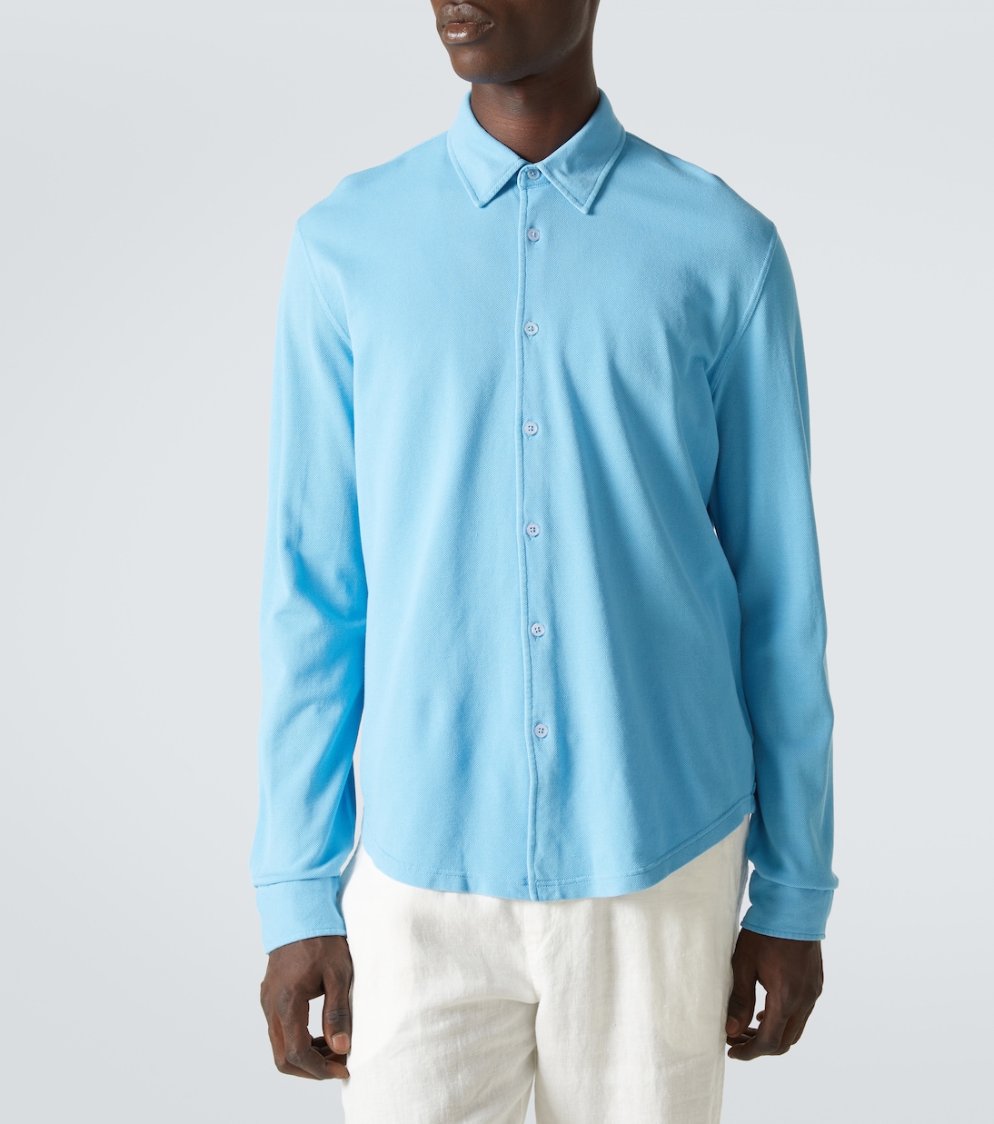 Camicia Giles in cotone piqué | Orlebar Brown