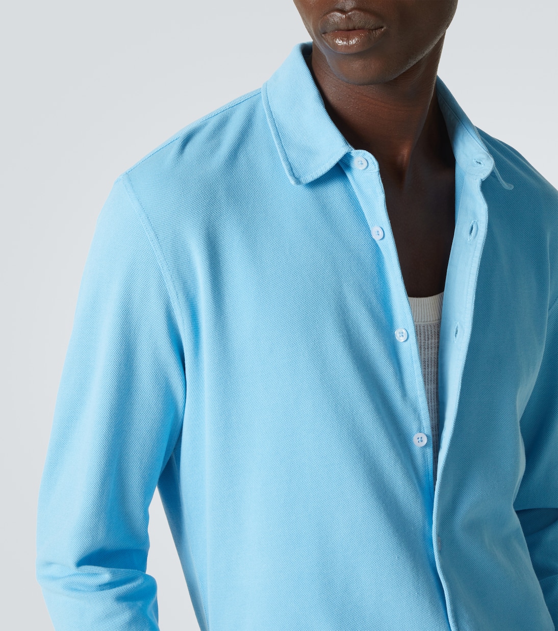 Camicia Giles in cotone piqué | Orlebar Brown