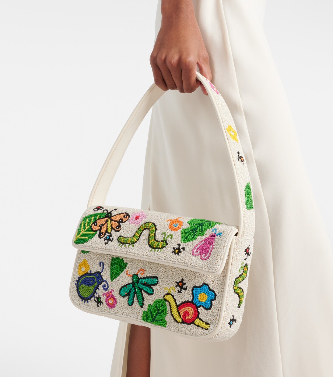 Tommy beaded shoulder bag | Staud