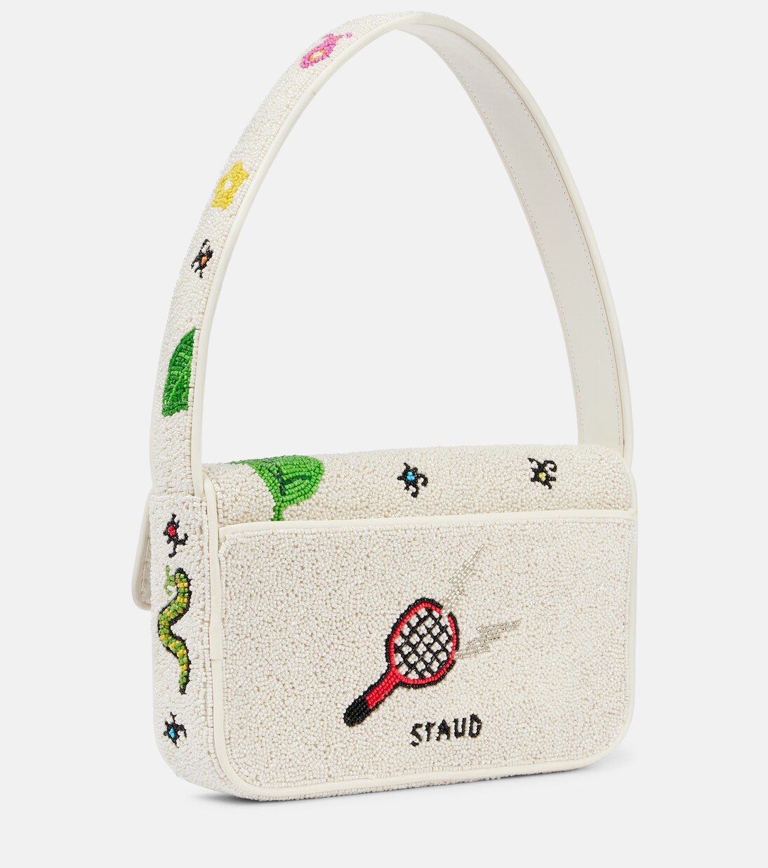 Tommy beaded shoulder bag | Staud