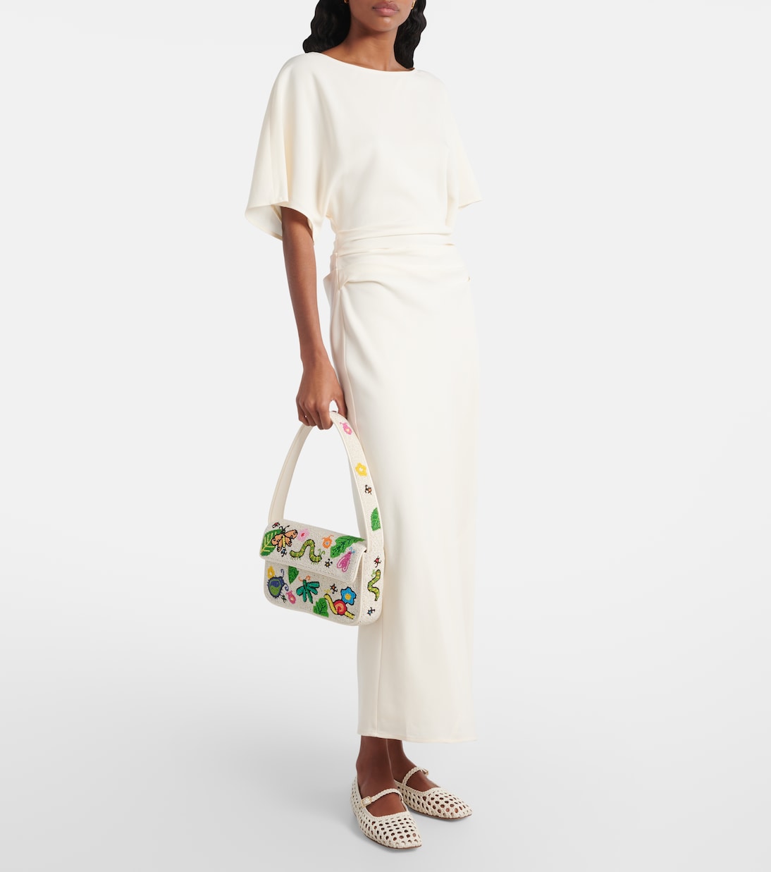 Tommy beaded shoulder bag | Staud