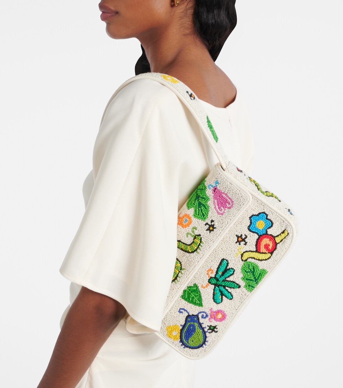 Tommy beaded shoulder bag | Staud