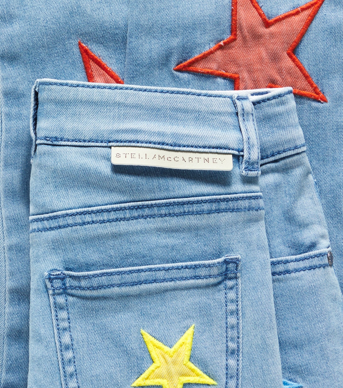 Star patch-appliqué jeans | Stella McCartney Kids