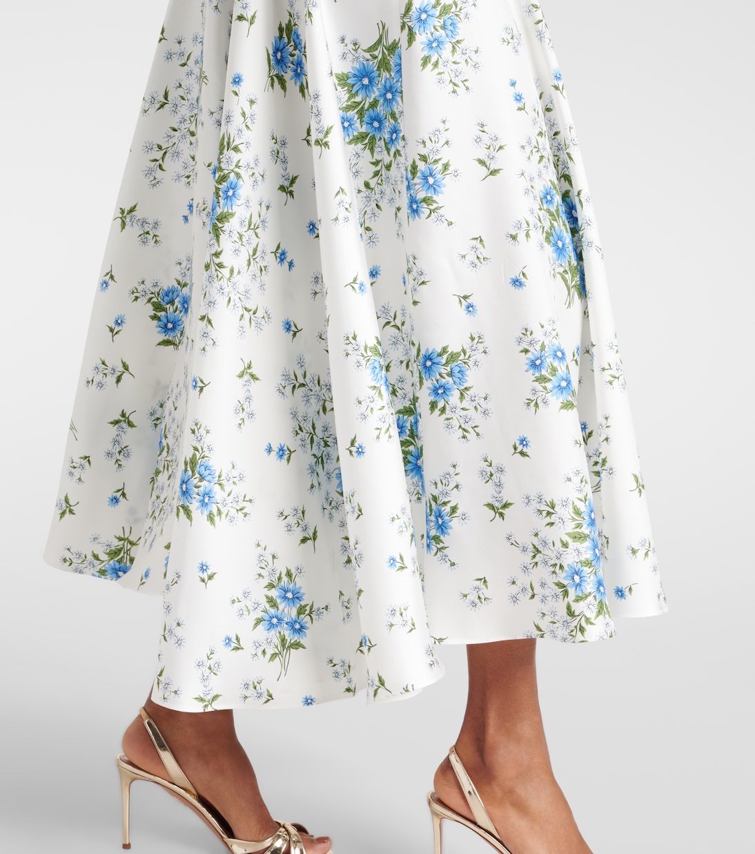 Maxikleid aus Seidensatin | Rodarte