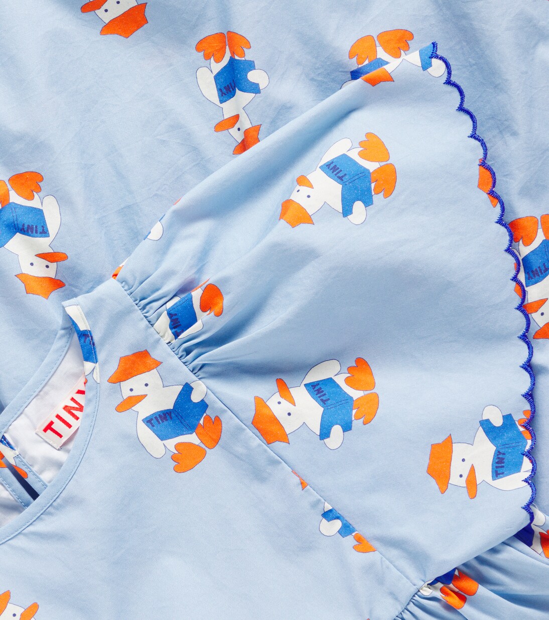 Readers printed scalloped cotton dress | Tinycottons