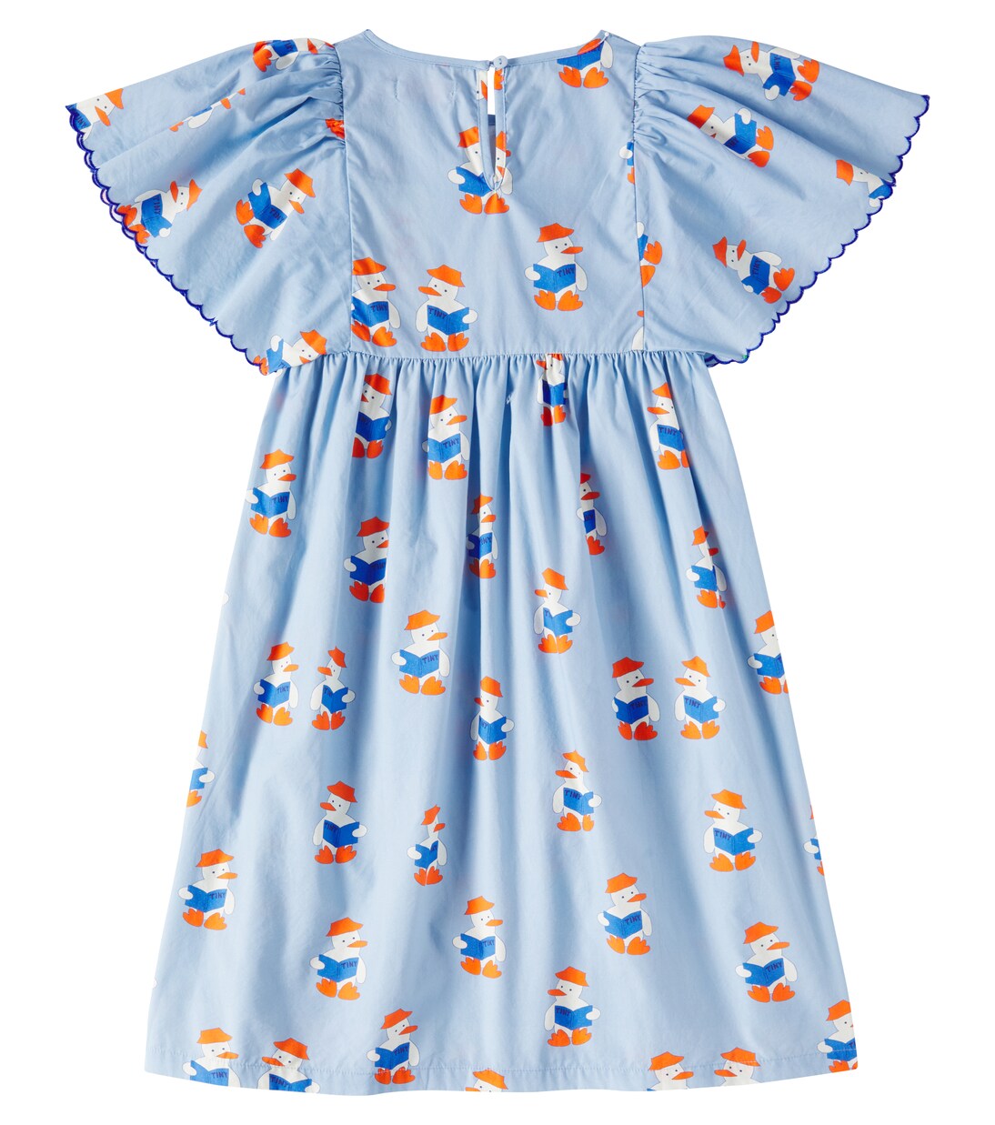 Readers printed scalloped cotton dress | Tinycottons