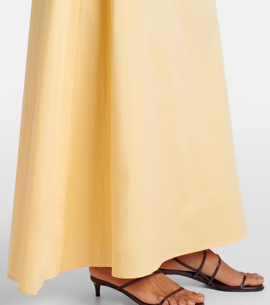 Robe longue asymétrique Phare en coton | Staud