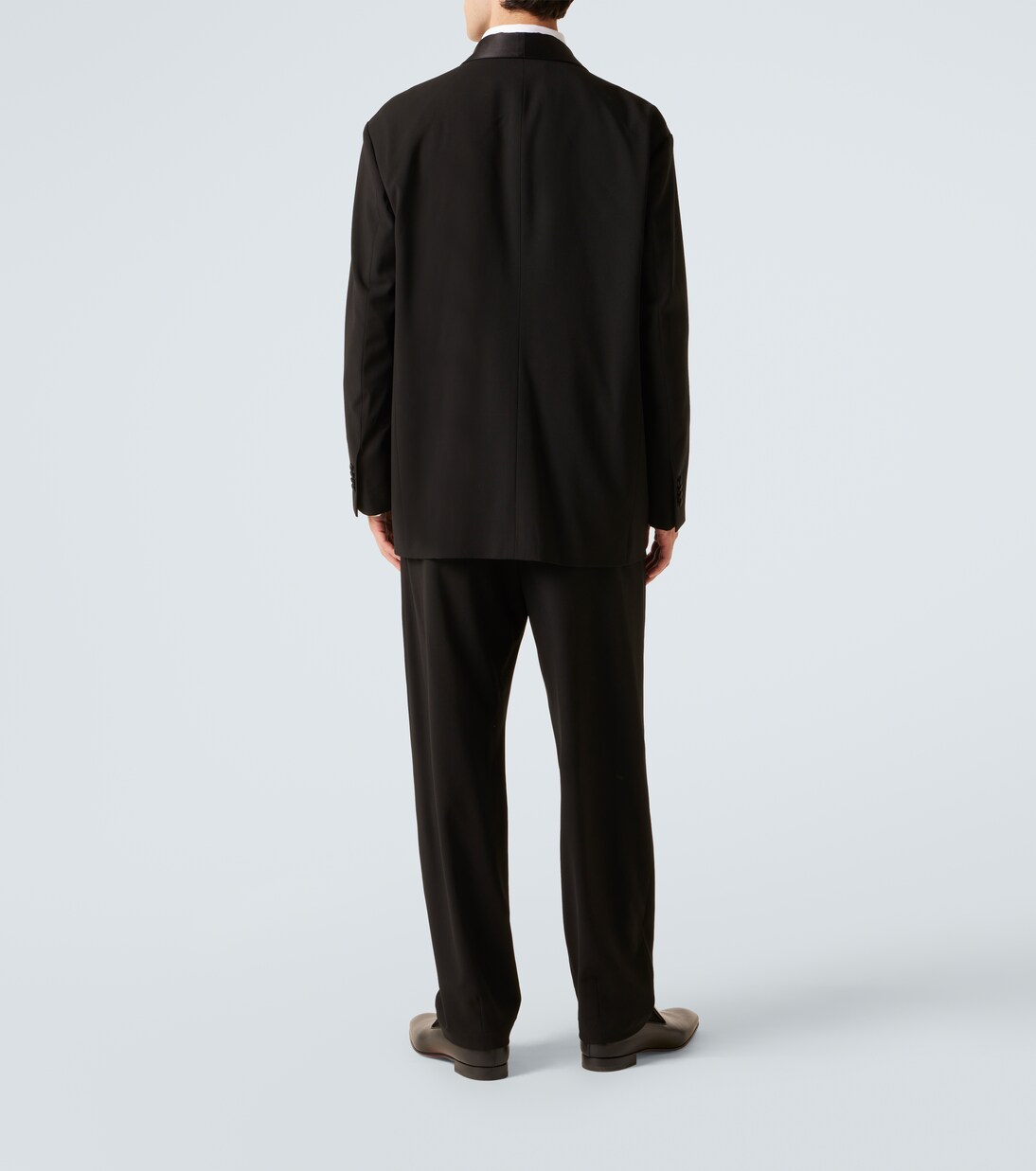 Double-breasted virgin wool crêpe tuxedo | Giorgio Armani