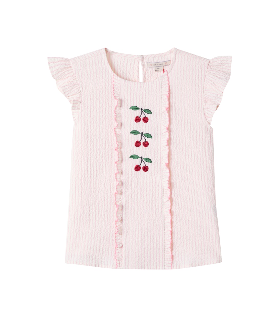 Ellie embroidered cotton seersucker top | Konges Sløjd