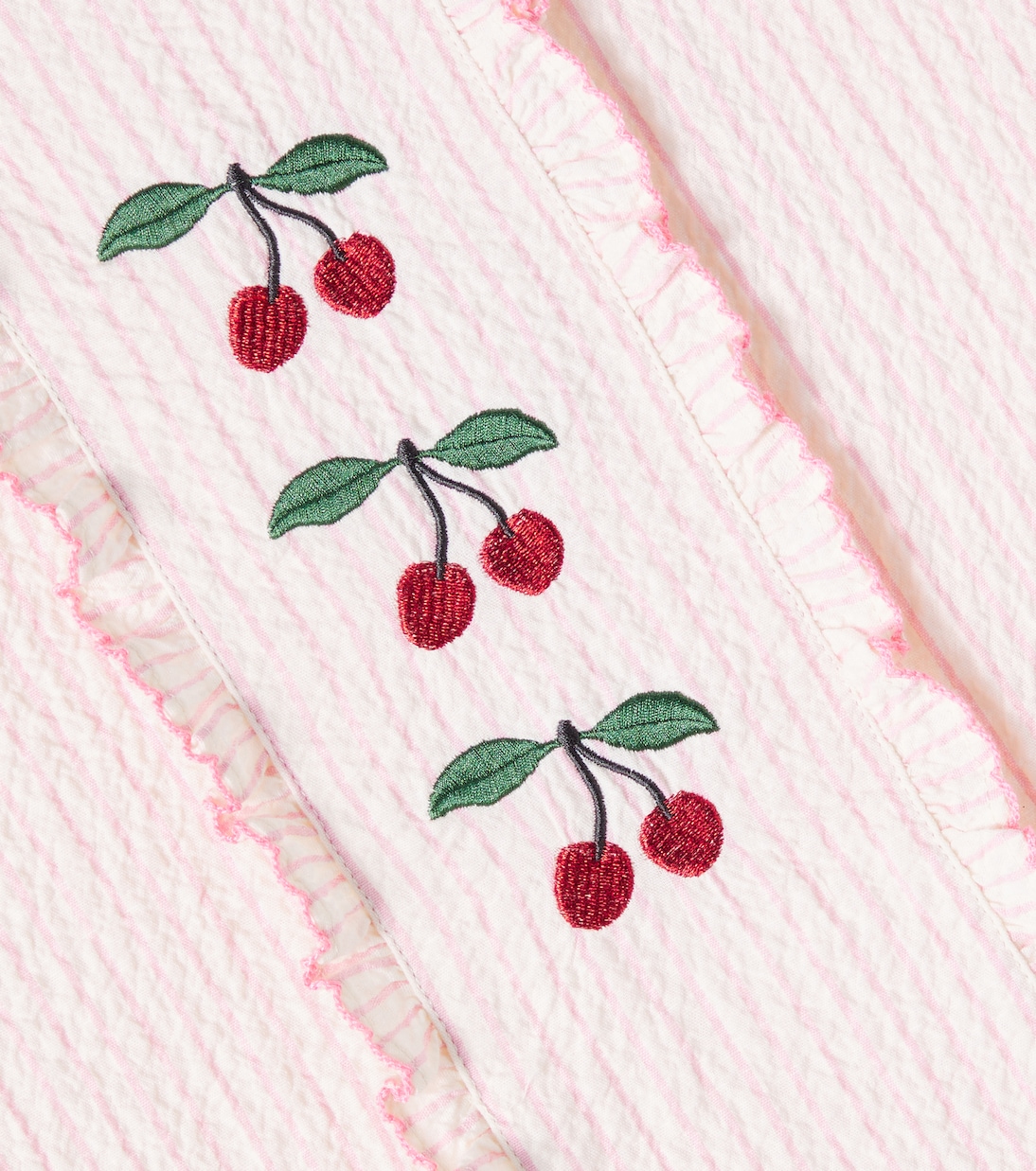 Ellie embroidered cotton seersucker top | Konges Sløjd