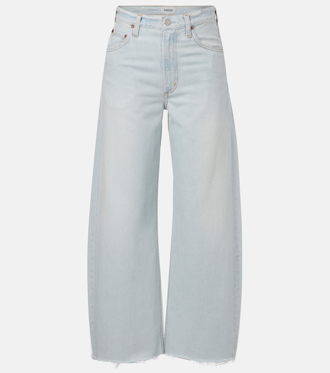 Mid-Rise Barrel Jeans Low Curve Fray | Agolde
