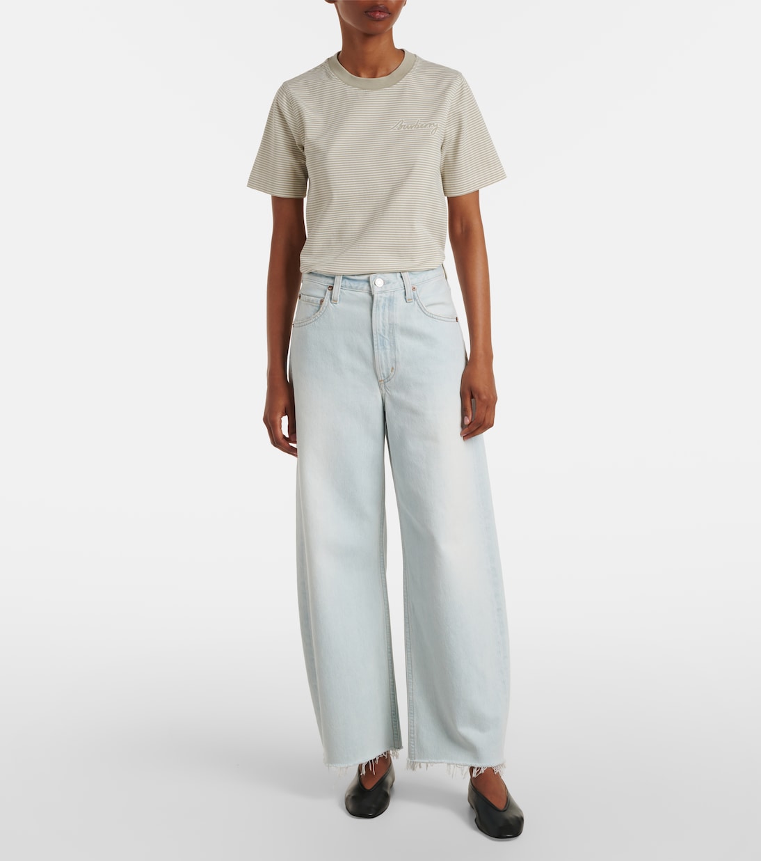 Mid-Rise Barrel Jeans Low Curve Fray | Agolde