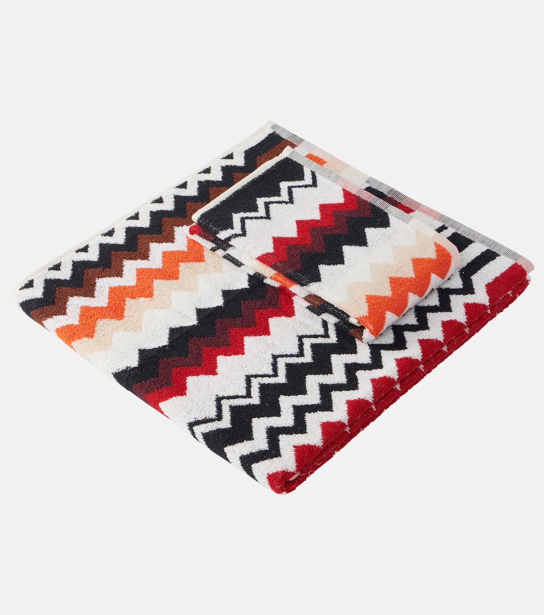 Zigzag set of 2 cotton towels | Missoni